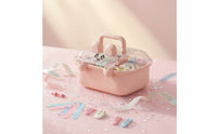 Cute Hair Accessories Organizer Compact Hair Accessory Organizer Large Capacity Storage Box with Transparent Lid Lightweight for Bedroom