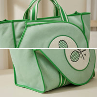 Large-Capacity Tennis Tote with Racket Pocket Spacious Tennis Tote Bag Lightweight Versatile for Court