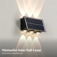 Solar Wall Light up down Solar Light Waterproof Dusk to Nightfall Wall Sconce for Homeowners, DIY Enthusiasts, Patio, Backyard, Porch