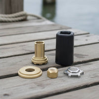 Propeller Hub Kit with Nut Replacement Propeller Hub Kit Hardware Marine-Grade Splined for Boat Owners
