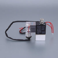 AC220V Air Compressor Solenoid Valve IP65 Compressor Unload Valve Transparent Cover Machine Part Lead Wires