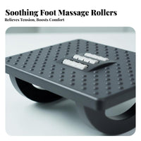 Massage Surface Angled beneath-desk Footrest Non-Slip Design Adjustable beneath-desk Footrest Foot footrest for telecommuting Workers, Students, video game enthusiasts, Study Room, Home, Gaming Setup