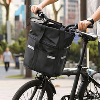 Open-Top Cycle Handlebar Bag Easy to Clean Bike Front Bag Lightweight Bike Carrier with Straps Non-Slip for Commuters