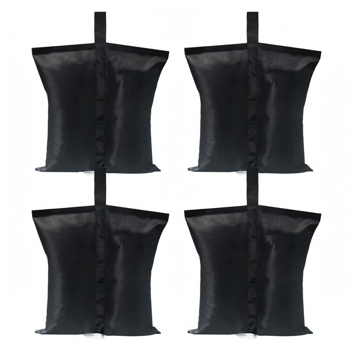4 Pieces Waterproof Tent Weight Sandbag Oxford Cloth Tent Sandbag PVC Coated Umbrella Weight Bag Stitched Seams