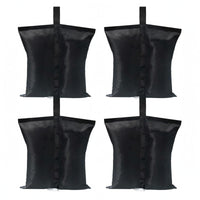 4 Pieces Waterproof Tent Weight Sandbag Oxford Cloth Tent Sandbag PVC Coated Umbrella Weight Bag Stitched Seams