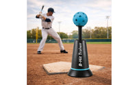 Baseball Batting with Practice Ball Solo Baseball Hitting with Tethered Ball Portable Adjustable Batting Tee for Beginners, Kids, Home