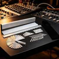 Fret Leveling Kit Silver Fret Leveling Bar with Gauges Comprehensive Luthier Tools for Luthiers, Workshop, Bench Tuning