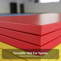 Judo Mat Non-Slip Tatami Mat Cushioning Support Grappling Floor Tile for Fighting Artists, Wrestlers, Competition Venue, School, Workout