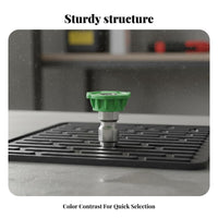 Stainless Steel 1/4 Inch Pressure Washer Nozzle Rustproof Pressure Washer Nozzle Tip for Car Owners