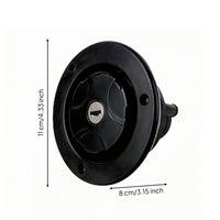 Lockable RV Water Inlet Circular Cap Unpressurized RV Water Inlet Opening for Recreational Vehicle Builders, Trailer Modification