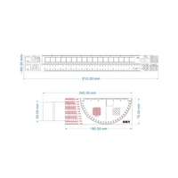 Coordinate Scale Chart Reading Tool Lightweight Cartographic Ruler Thick Coordinate Scale Ruler for Survey Work