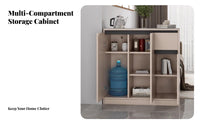 Multi-Functional Sofa Partition Cabinet Slate Countertop Sideboard Strong Load-Bearing Indoor Storage Sturdy Construction for Apartment Dwellers, Homeowners, Interior Design Enthusiasts, Living Room, Dining Area, Entryway, Hallway