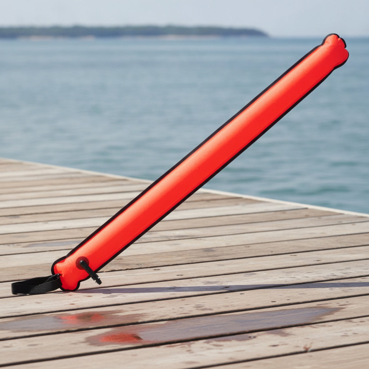 Compact Oral Inflatable Surface Marker Buoy for Divers