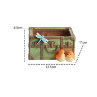 Suitcase Planter Whimsical Suitcase Flower Pot Compact Planter for Bookshelf