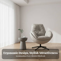 Nordic Design rotating Barrel Chair Minimalist stylish Indoor Seating Ergonomic Design Easy to Assemble for Adults, Readers, homeowners, Living Room, Balcony, perusing alcove, Home Office