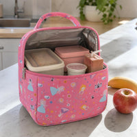 Cartoon Insulated Lunch Bag for Women and Kids, Large Capacity Portable Thermal Bento Tote for Work School Picnic