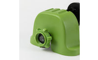 Curved Metal Tube Brass Nozzle Sprinkler Green Base Lawn Sprinkler Hose Connection Outdoor Watering Compact