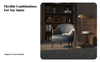 3 Pieces Modern Design Upholstered Tub Chair and Table Set sturdy Construction Upholstered Lounge Seat Sturdy Frame Reception Seating Ergonomic Backrest for Interior Designers, Business Owners, Office Managers, Hotel Lobby, Waiting Room