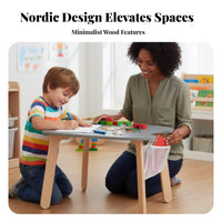 Multi-Functional animal-eared Ear Chair and Storage Desk Set child-safe Design children's Furniture Minimalist aesthetic Rounded Edges for Toddlers, Preschoolers, Parents, Playroom, Nursery, Bedroom, Classroom