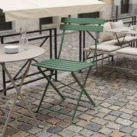 Foldable Folding Cafe Chair Space-Saving Cafe Chair Easy to Clean Furniture Stylish for Garden