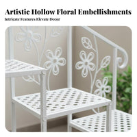 Indoor & outsidedoor Use Multi-Tier Heart-Design Planter Stand Floor-Standing Heart-Shaped Planter storage capacitySaving Plant Rack Easy Assembly for Gardeners, home dwellers, Balcony, Patio, Living Room, Entrypath