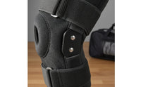 Hook-and-Loop Cutout Patella Knee Brace Textured Enveloping Knee Brace Compression