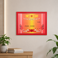 Self-adhesive magnetic frame, modern information frame for shop, office & door, double-sided, portrait or landscape format, certificate frame
