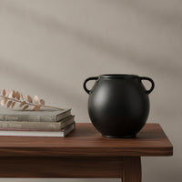 Vase with Handles Sculptural Decorative Vase Vessel for Shelf