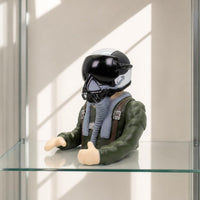 Authentic RC Pilot Figure with Goggles Sturdy Miniature Pilot Torso Versatile Figurine Long-Lasting for Modelers, Hobbyists, Cockpits, Displays