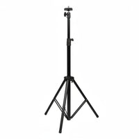 Telescoping Pole Hairpiece Tripod Stand Foot Pedal Adjustable Hairpiece Tripod Foldable Mannequin Head Stand Black Hardware