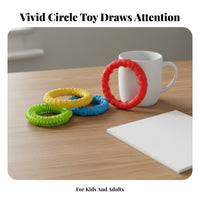 4 Pieces Sensory Bracelet Set Stretchable Wearable Stretchable Bracelet Soft Silicone Spiky Wristband Toy for Adults, School, Office, Travel