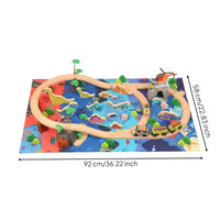 Motorized Dinosaur Track Toy Prehistoric Tabletop Track Set Playset for Nursery