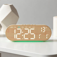 Multifunction Desk Clock Illuminated Base Tabletop Gadget Nightlight