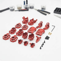 Steering Joints with C-Shaped Hubs Metal RC Car Modification Kit CNC Machined Crawler Axle Parts for 1/10 R1001 R1002 R1003