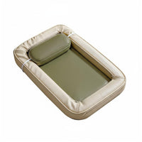 Breathable Material Cooling Pet Bed Reversible Design Cooling Pet Mat Non-Slip Bottom Washable Cat Bed Pressure Relief for Cats, Dogs, All Seasons, Summer