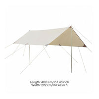 Resistant Waterproof Sunshade Tent Multi-Functional Camping Tarp Shelter Large Shade Area Portable Tarp Canopy Easy to Set up for Bbq, Picnic