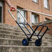 Foldable Hand Truck Portable Shopping Cart with Wheels for Groceries, Camping, and Stair Climbing