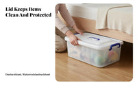 Under-Bed Rolling container With casters Wheeled Underbed container slimline for Dorm Room