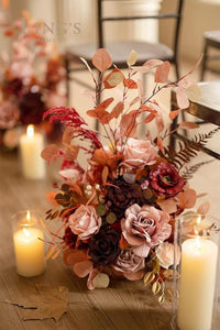 Wedding Standing Artificial Flower Arrangement (2-Piece Set) for Aisle Welcome Entrance Decor