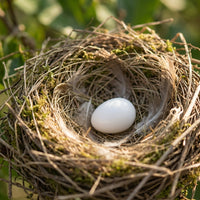 Solid Matte White Dummy Eggs for Birds, Fake Eggs for Canary Breeding, Sturdy Incubation Tool for Brooding