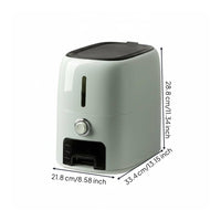 Airtight Seal Rice Storage Container Large Capacity Rice Box Included for Countertop, Cabinet