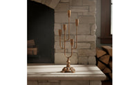 Candelabra Candle Stand European Golden Candelabra Table Centerpiece Ornate Gold Candlestick for Holiday Party