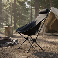 Lightweight Moon Chair Foldable High-Back Folding Chair Carrying Bag Outdoor Furniture