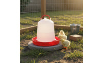 Automatic Chicken Feeder PP Material Bucket Type Chicken Feeder Heavy Duty for Farm, Backyard