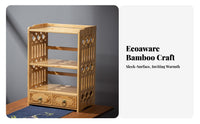 Multi-Tier organizer with Drawer Space-Saving Desktop Organizer Multifunctional