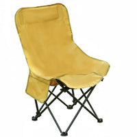 Easy Setup High Back Camping Chair Ergonomic Design High Back Folding Chair Stable Structure Breathable Material for Artists, Fishermen, Fishing, Backyard