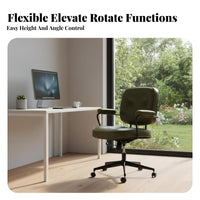 Height Adjustable Highspine managerial Chair with Armrests rotating Seat Ergonomic Design Office Furniture effortless Rolling casters for Students, Professionals, managerials, Study Room