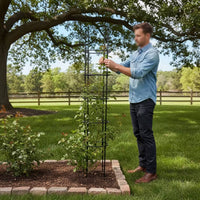 Plant Support Frame Sturdy Climbing Plant Trellis Garden Obelisk Weather-Resistant Tomato Support Sturdy for Gardeners