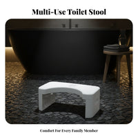 Toilet Squatting Stool Anti-Slip Surface Footrest Sturdy Construction for Home