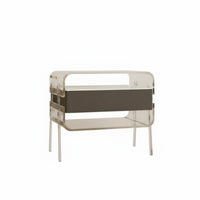 Minimalist design Fluted Drawer End Table Modern Design Nightstand Integrated Storage Bedside Cabinet Easy Assembly for Homeowners, Adults, Students, Guest Room, Home Office